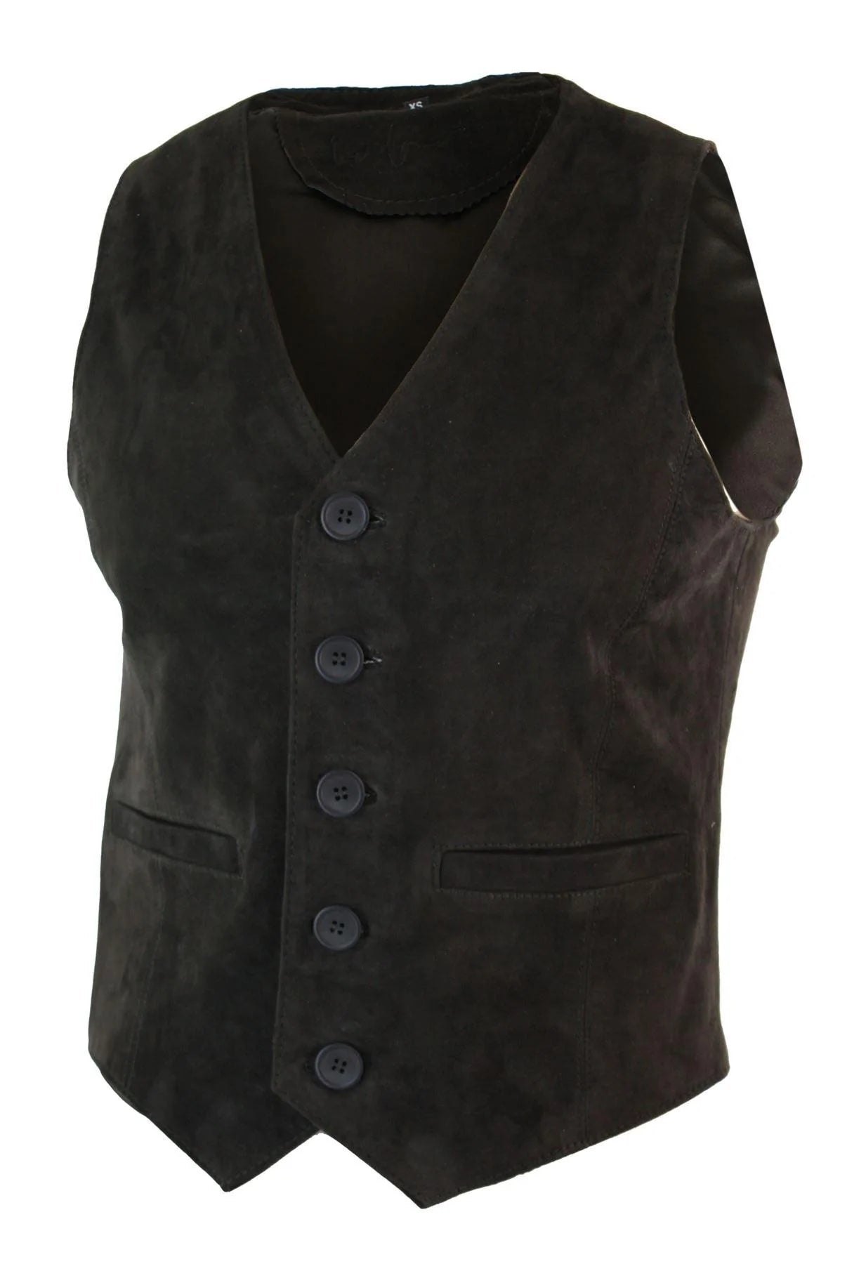 Vīriešu veste, īsta zamšādas, retro vintage vesterna veste, brūna