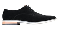 Fiorello 601 vīriešu zamšādas elegantās ikdienas Oksfordas kurpes ar šņorēm, brūnas, melnas, zilas