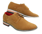 Fiorello 601 vīriešu zamšādas elegantās ikdienas Oksfordas kurpes ar šņorēm, brūnas, melnas, zilas