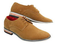 Fiorello 601 vīriešu zamšādas elegantās ikdienas Oksfordas kurpes ar šņorēm, brūnas, melnas, zilas