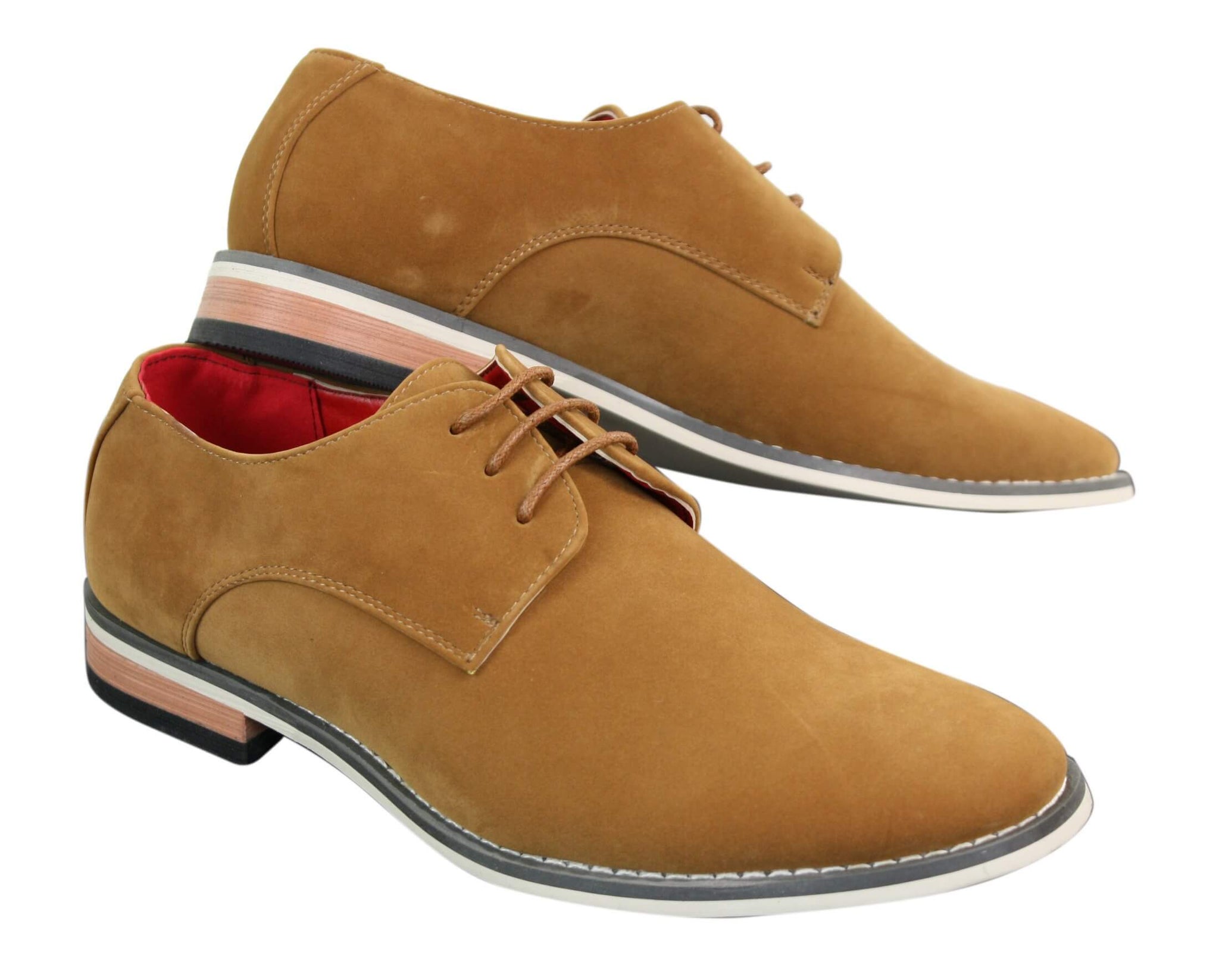 Fiorello 601 vīriešu zamšādas elegantās ikdienas Oksfordas kurpes ar šņorēm, brūnas, melnas, zilas