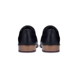 Vīriešu īstas ādas klasiskās brogu kurpes melnas, šņorētas, elegantas, formālas ādas, vintage stila kurpes