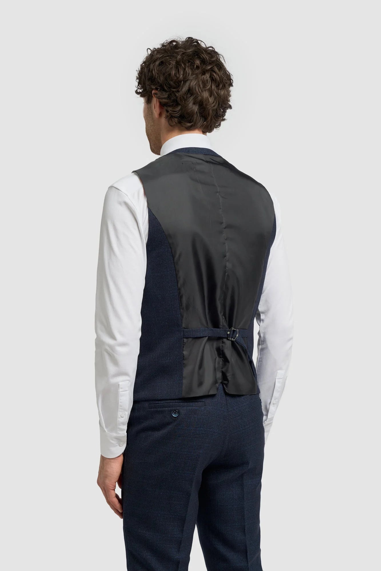 Caridi - vīriešu tvīda veste tumši zila krāsā