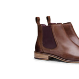 Vīriešu īstas ādas Chelsea dīlera zābaki, uzvelkami, eleganti, ikdienišķi, retro, vintage stila zābaki, klasiski