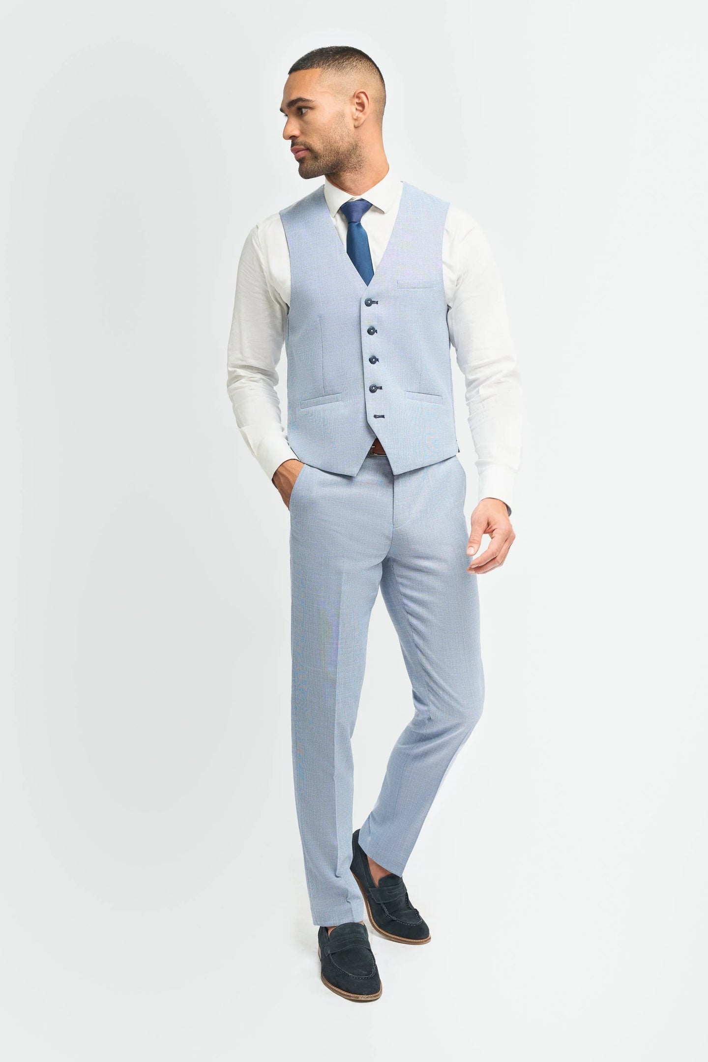 Maiami - vīriešu vasaras gaiši zila veste