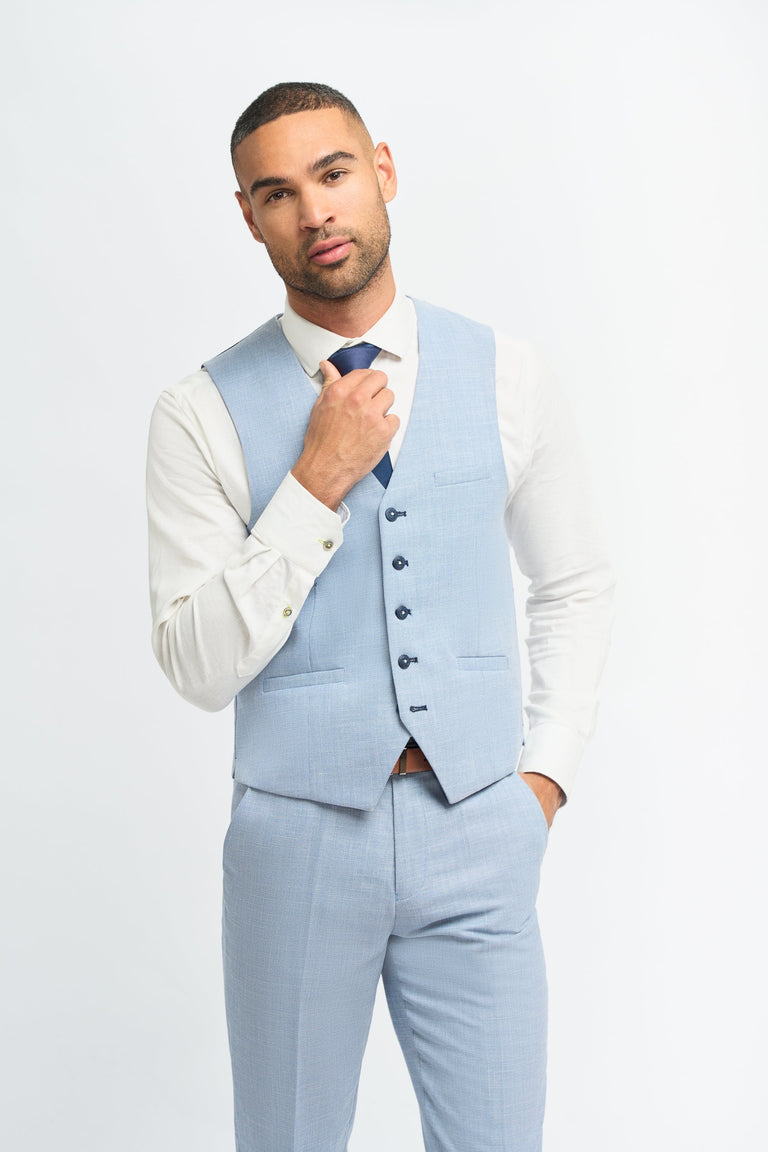 Maiami - vīriešu vasaras gaiši zila veste