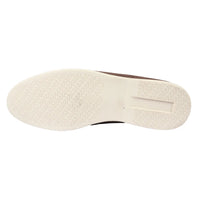 Vīriešu zamšādas brūnas uzvelkamas komforta piegriezuma mokasīni