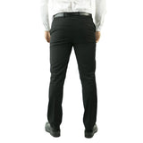 Vīriešu melnas smokinga bikses kāzu ballei ar svītrām un satīna svītrām