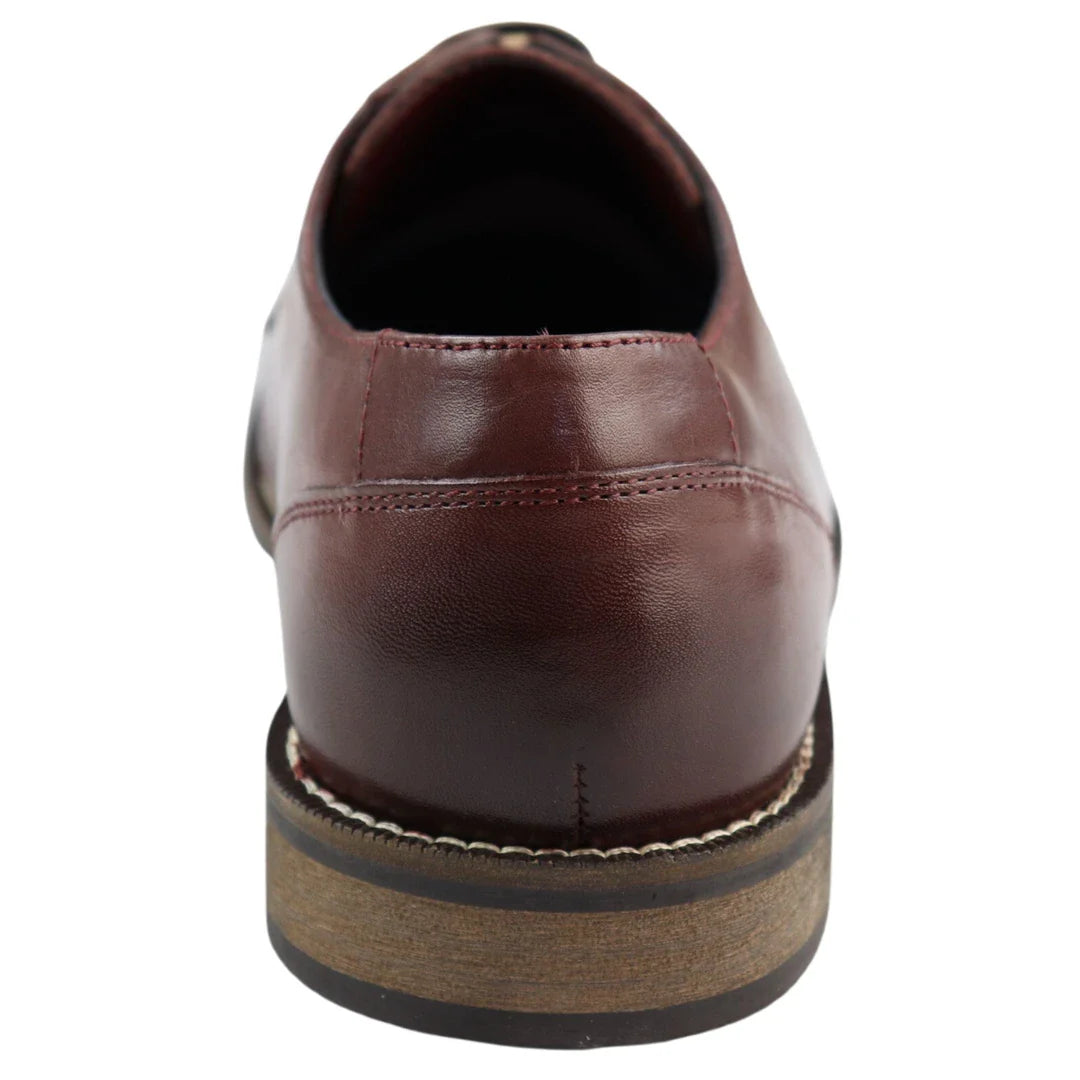 Vīriešu īstas ādas melnas, apšūtas, elegantas, ikdienas, bordo, vīna krāsas, klasiskas, vintage stila kurpes