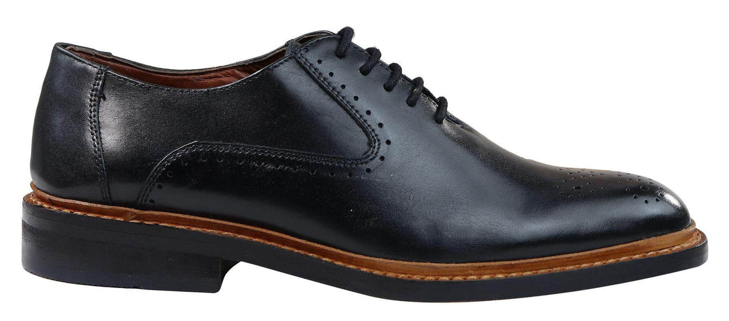 Vīriešu brogue Oxford kurpes, dzeltenbrūnas, melnas, mežģīņotas ādas Goodyear apavi, apmales