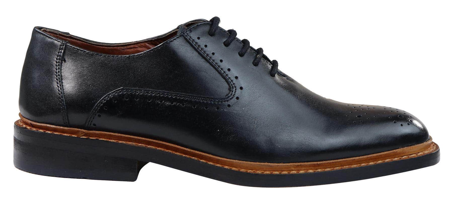 Vīriešu brogue Oxford kurpes, dzeltenbrūnas, melnas, mežģīņotas ādas Goodyear apavi, apmales