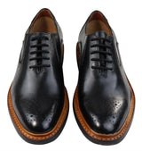 Vīriešu brogue Oxford kurpes, dzeltenbrūnas, melnas, mežģīņotas ādas Goodyear apavi, apmales