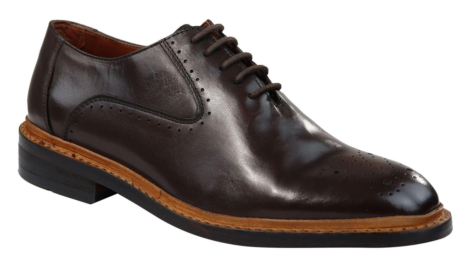 Vīriešu brogue Oxford kurpes, dzeltenbrūnas, melnas, mežģīņotas ādas Goodyear apavi, apmales
