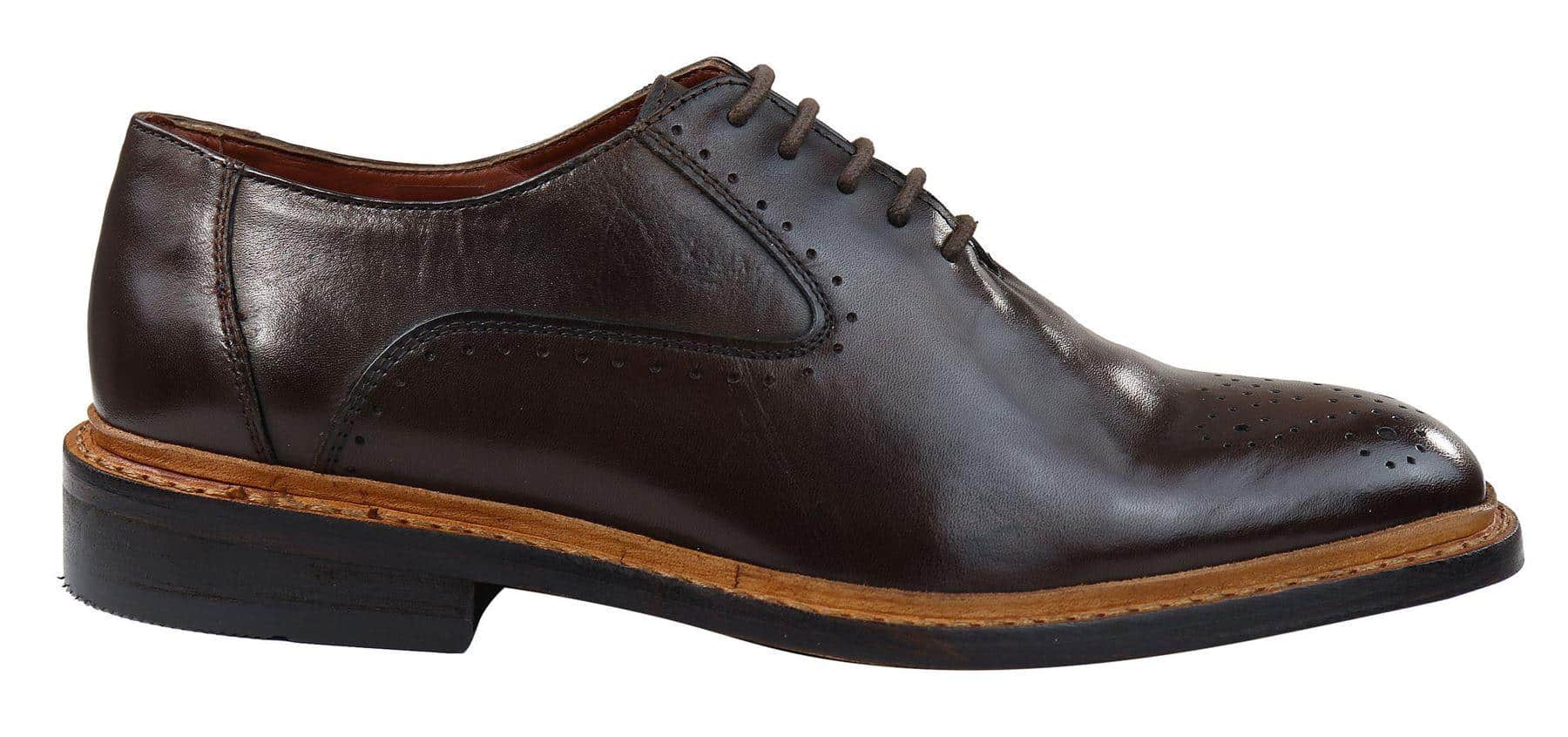 Vīriešu brogue Oxford kurpes, dzeltenbrūnas, melnas, mežģīņotas ādas Goodyear apavi, apmales