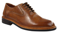 Vīriešu brogue Oxford kurpes, dzeltenbrūnas, melnas, mežģīņotas ādas Goodyear apavi, apmales