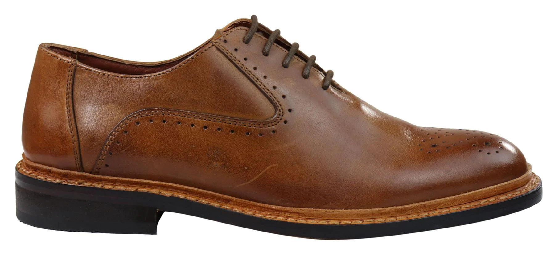 Vīriešu brogue Oxford kurpes, dzeltenbrūnas, melnas, mežģīņotas ādas Goodyear apavi, apmales