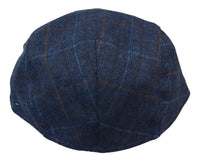 Vīriešu vectētiņa Baker plakana, tumši zila cepure, 8 paneļu tvīda, vintage klasiska, eleganta, ikdienas, 1920. gadu stilā