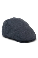 Cavani Martez cepure - vīriešu vectētiņa cepure, tumši zila, plakana cepure, zivju kaula raksts, vintage retro Del Boy, klasiska Gatsby Peaky Blinders