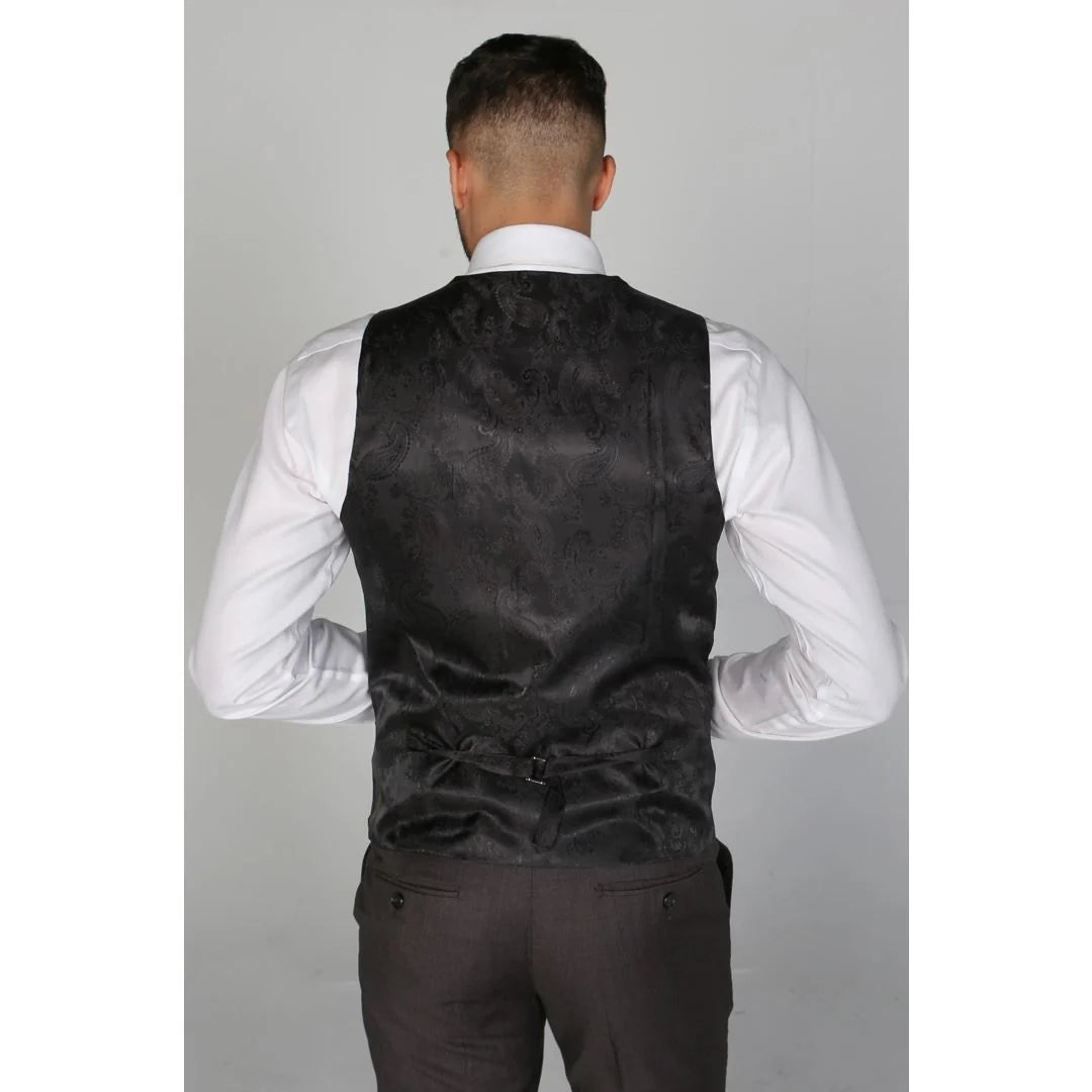 Charles - vīriešu tumši pelēka veste
