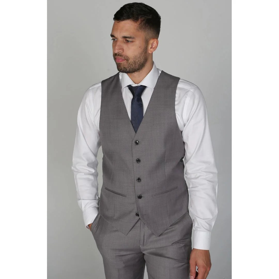 Charles - vīriešu pelēka veste