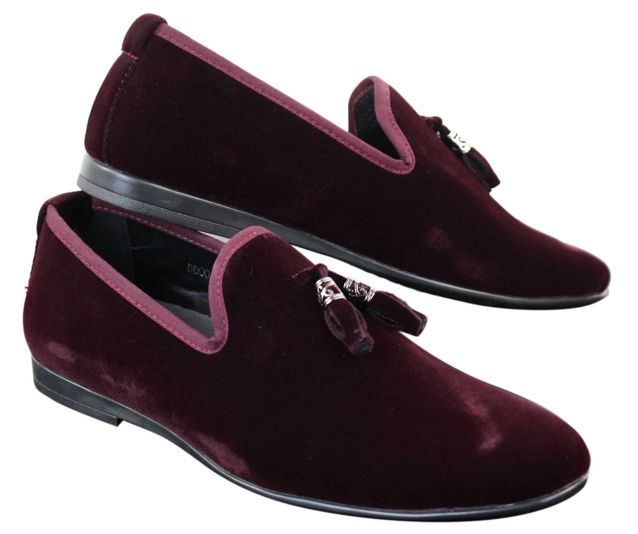 Elong dd0019 - vīriešu samta uzvelkamie zamšādas autovadītāja apavi, pušķu imitācijas mokasīni, eleganti, ikdienas, vīna zili.