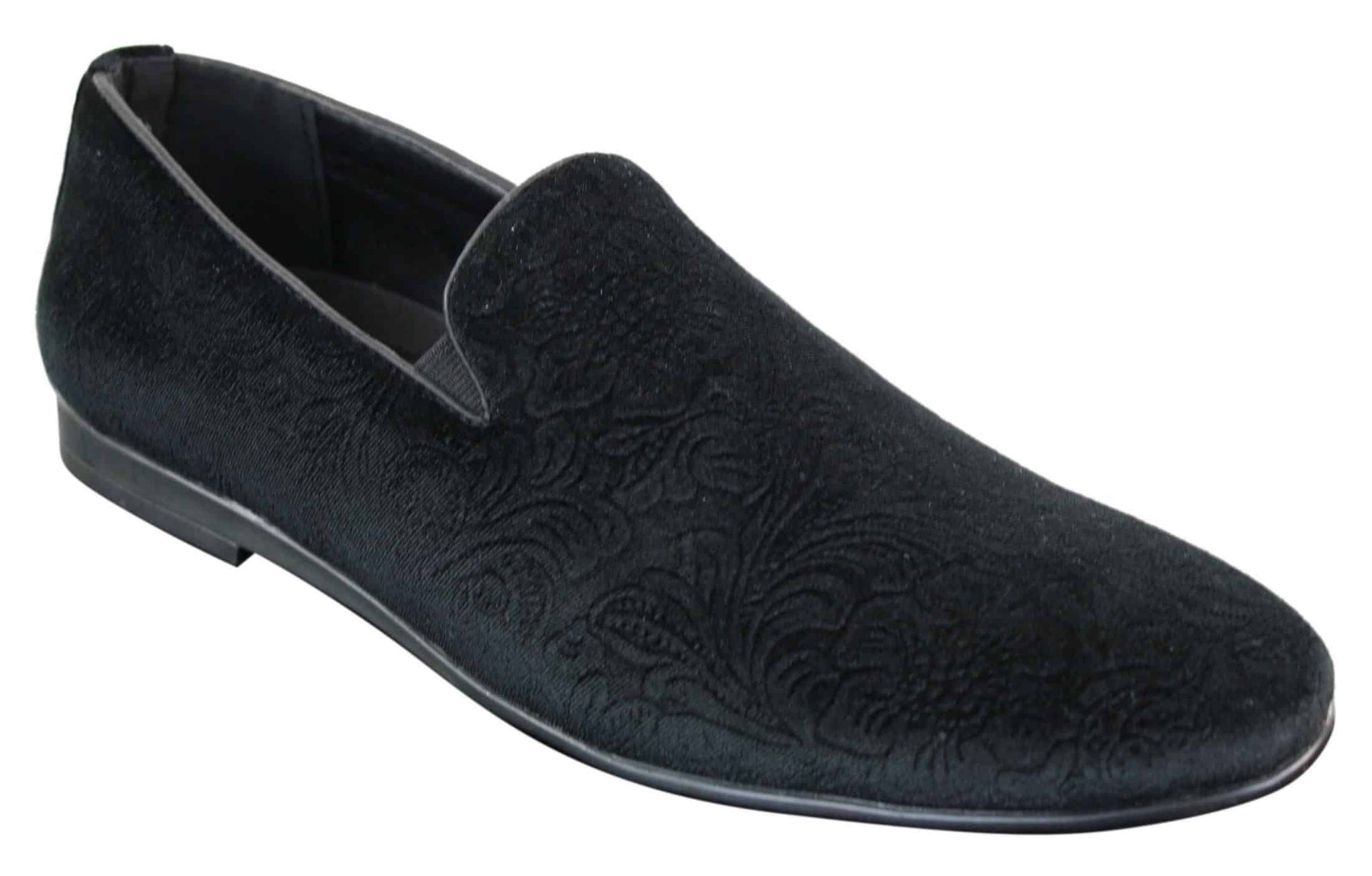 Elong DD0083 - vīriešu samta uzvelkamie Paisley raksta autovadītāja apavi, eleganti, ikdienas, vīna zili melni