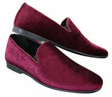 Elong DD0083 - vīriešu samta uzvelkamie Paisley raksta autovadītāja apavi, eleganti, ikdienas, vīna zili melni