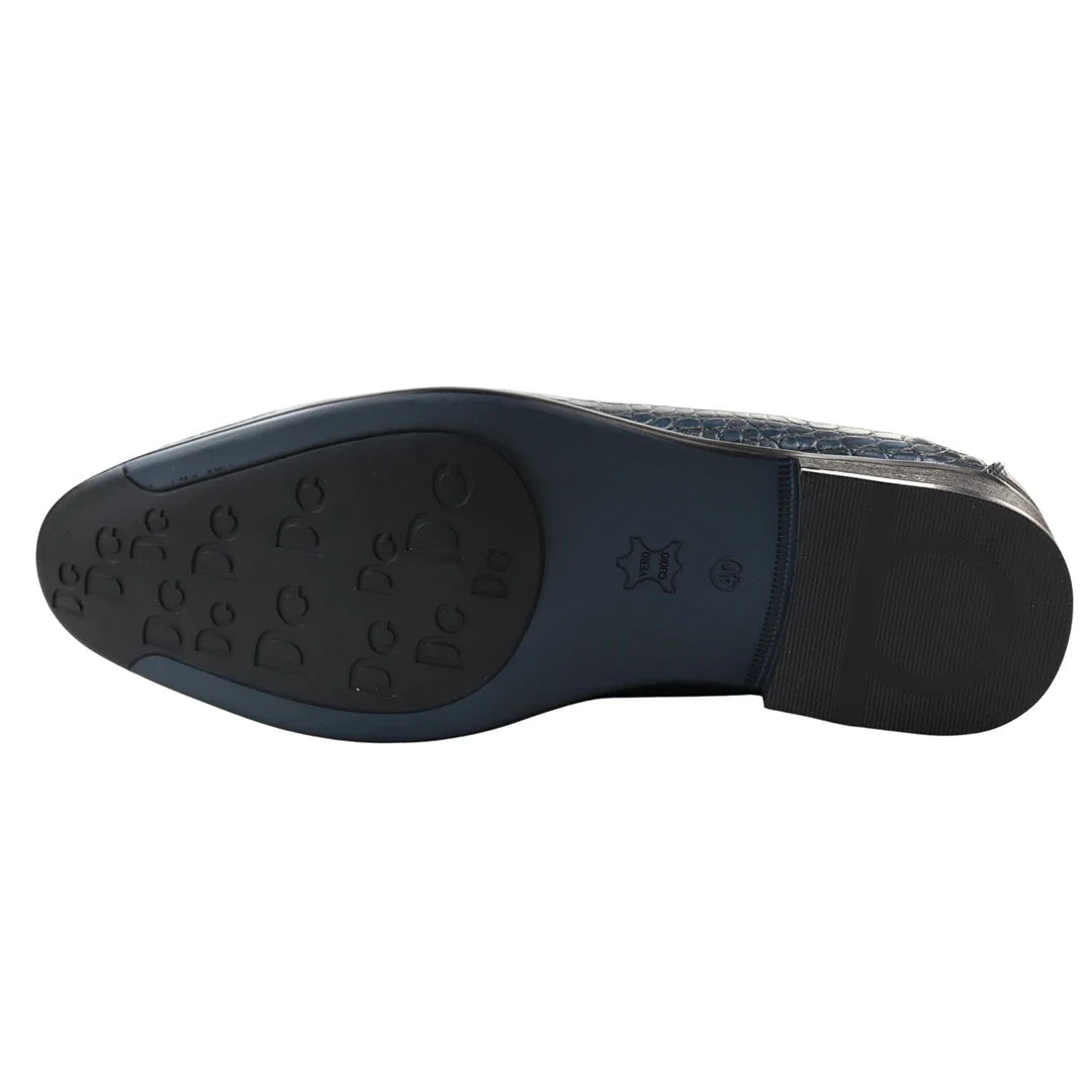 Vīriešu uzvelkamas formālas kurpes tumši zilas