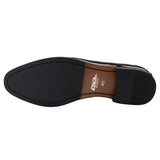 Vīriešu lakoti mokasīni ar pušķīšiem, melni