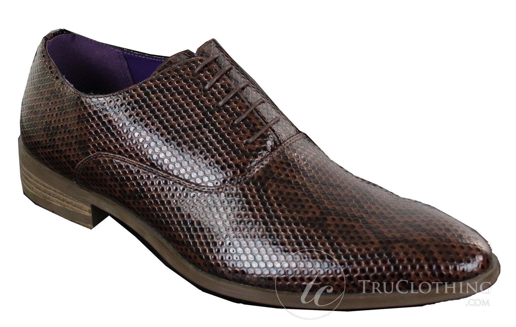 Elong EL0536 - vīriešu klasiskās, brūnas, melnas, šņorētas, lakotas ādas oderētas, elegantas un formālas kurpes.
