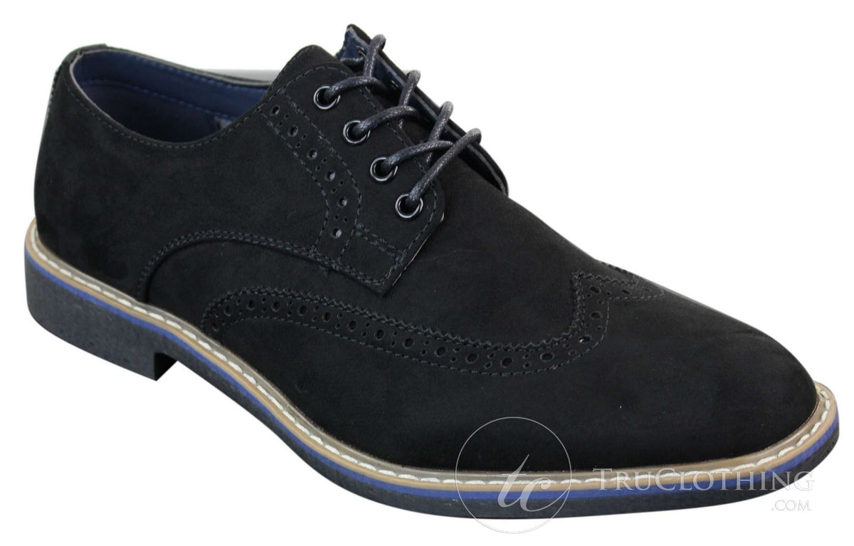 Elong EL0635 - vīriešu eleganti ikdienas zamšādas nubuka ādas brogi