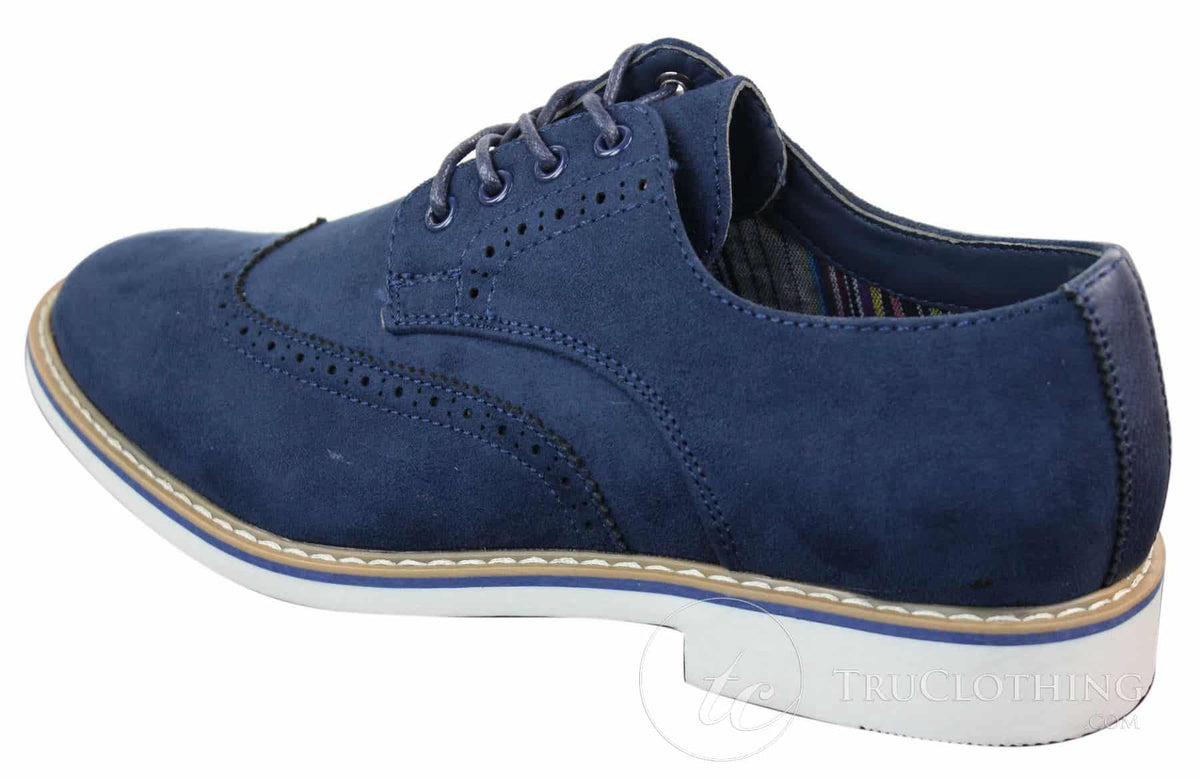 Elong EL0635 - vīriešu eleganti ikdienas zamšādas nubuka ādas brogi