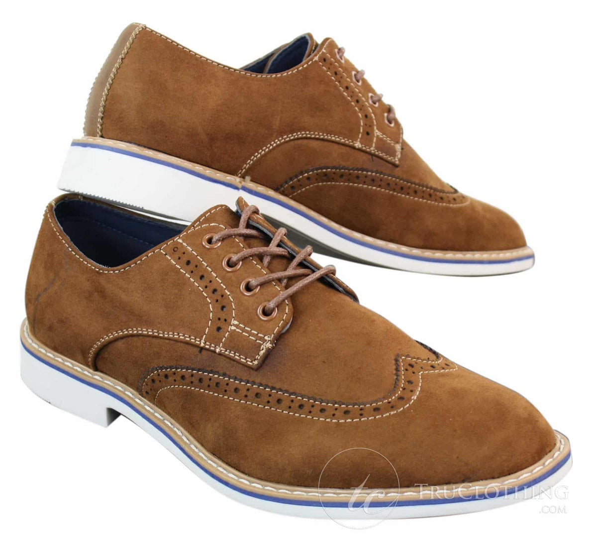 Elong EL0635 - vīriešu eleganti ikdienas zamšādas nubuka ādas brogi