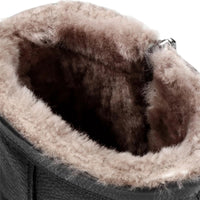 Fedro Igloo C3 - vīriešu melni ūdensnecaurlaidīgi ādas puszābaki