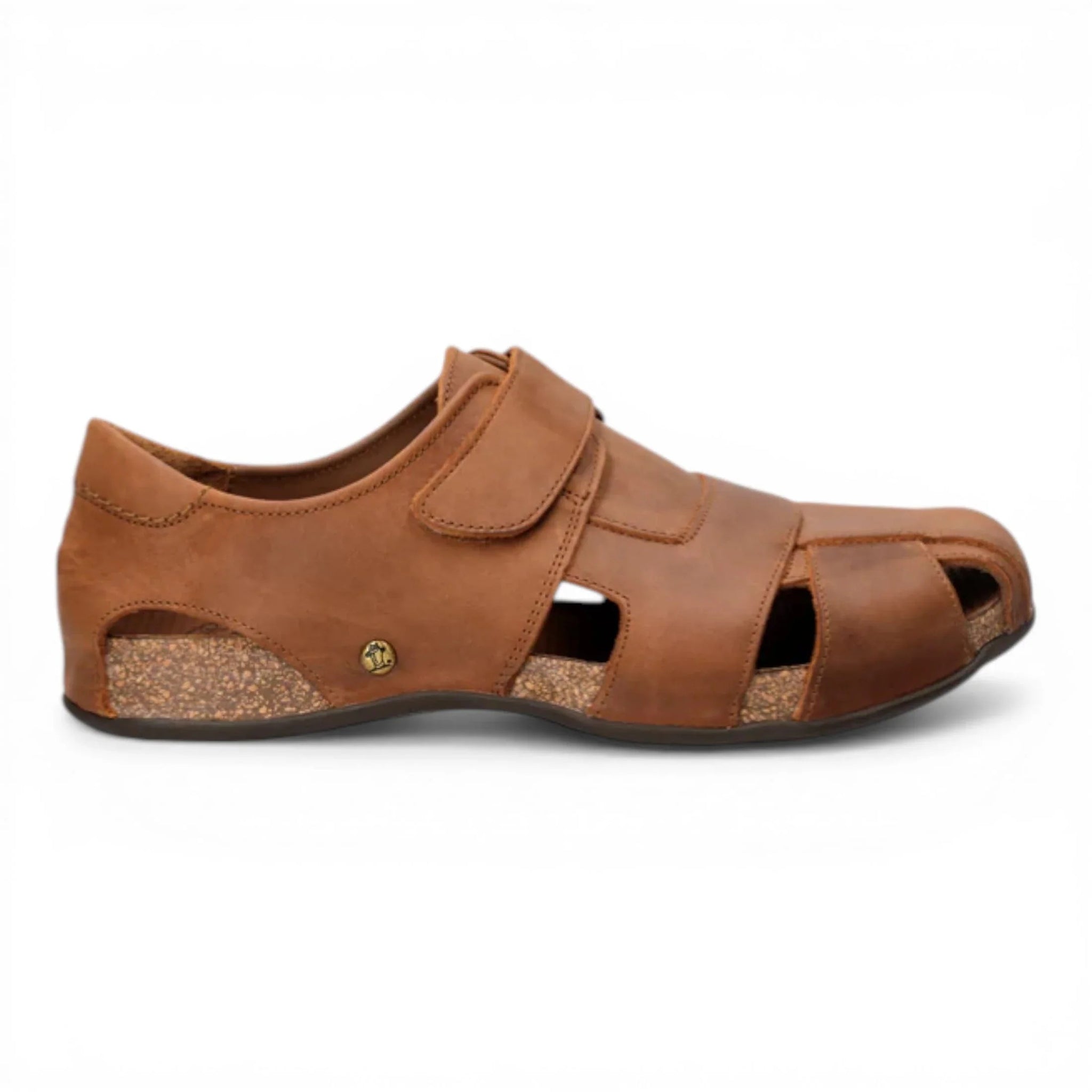 Fletcher Basics C5 — vīriešu ādas sandales mizas brūnā krāsā