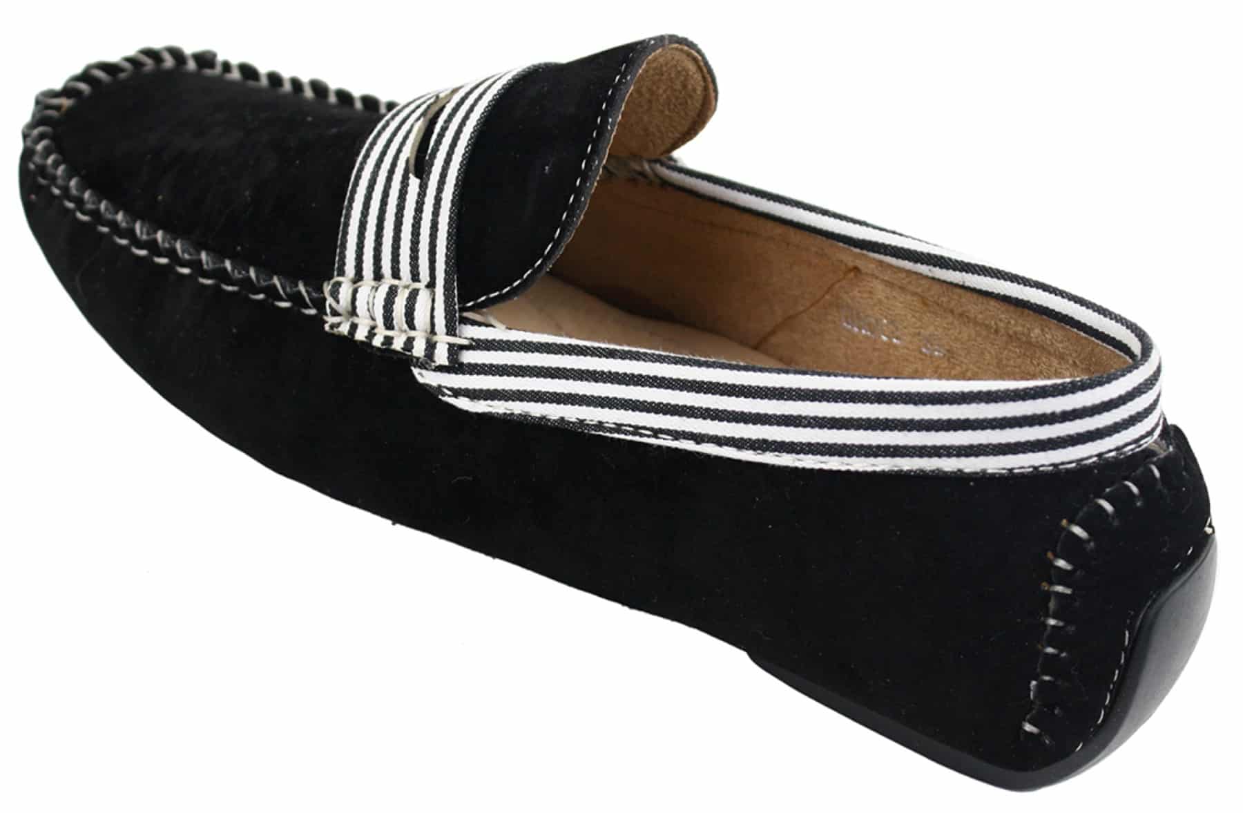 Vīriešu zamšādas klāja laivu apavi ar svītrām, uzvelkami vasaras, eleganti, ikdienas, itāļu stila