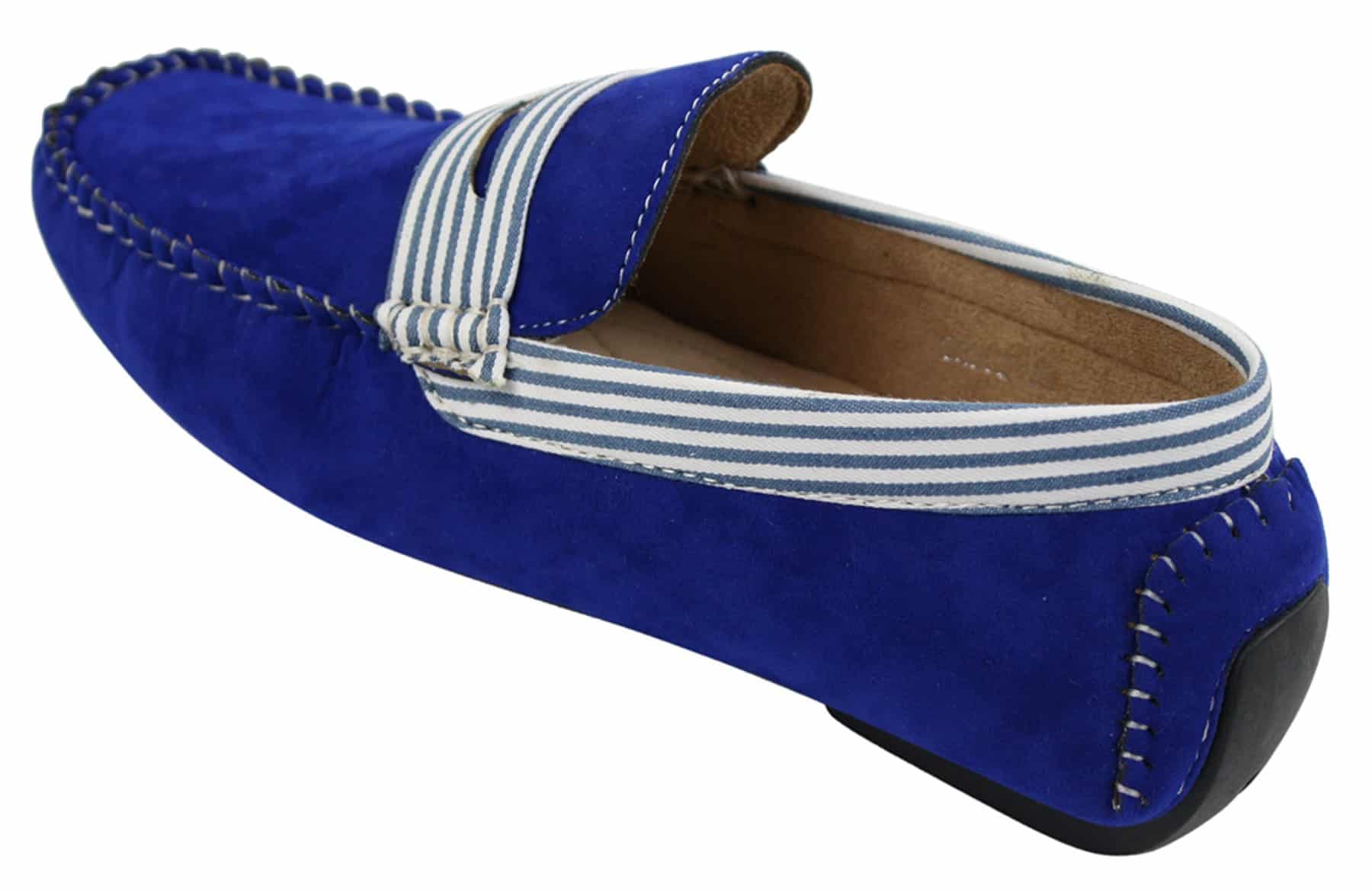 Vīriešu zamšādas klāja laivu apavi ar svītrām, uzvelkami vasaras, eleganti, ikdienas, itāļu stila