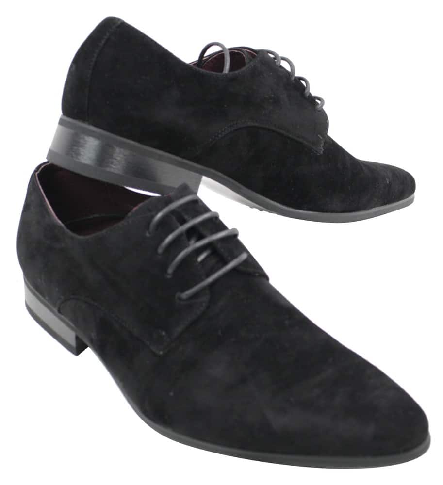 Vīriešu šņorētas elegantas ikdienas zamšādas kurpes sarkanas, zaļas, melnas, pelēkas, itāļu stilā