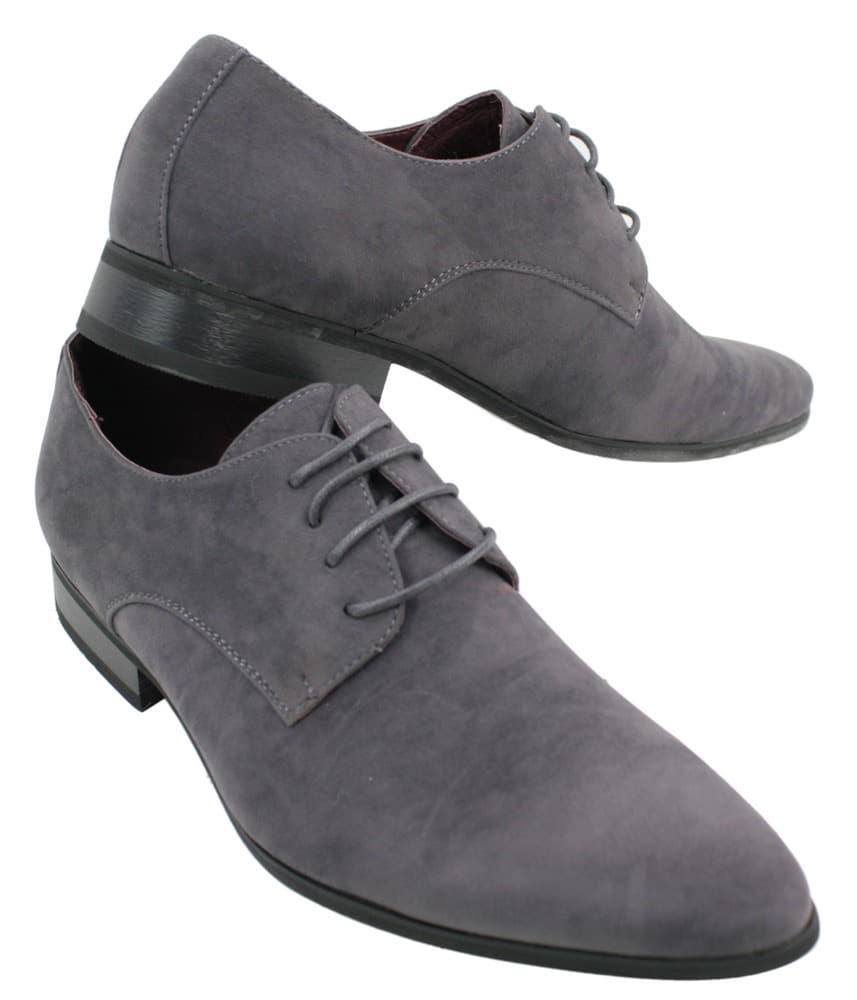 Vīriešu šņorētas elegantas ikdienas zamšādas kurpes sarkanas, zaļas, melnas, pelēkas, itāļu stilā