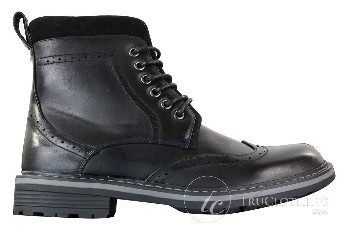 Galax GLX3521 vīriešu brūni, melni, brogu puszābaki ar ādas zamšādu, šņorēm, kovboju stila, eleganti un ikdienas zābaki.