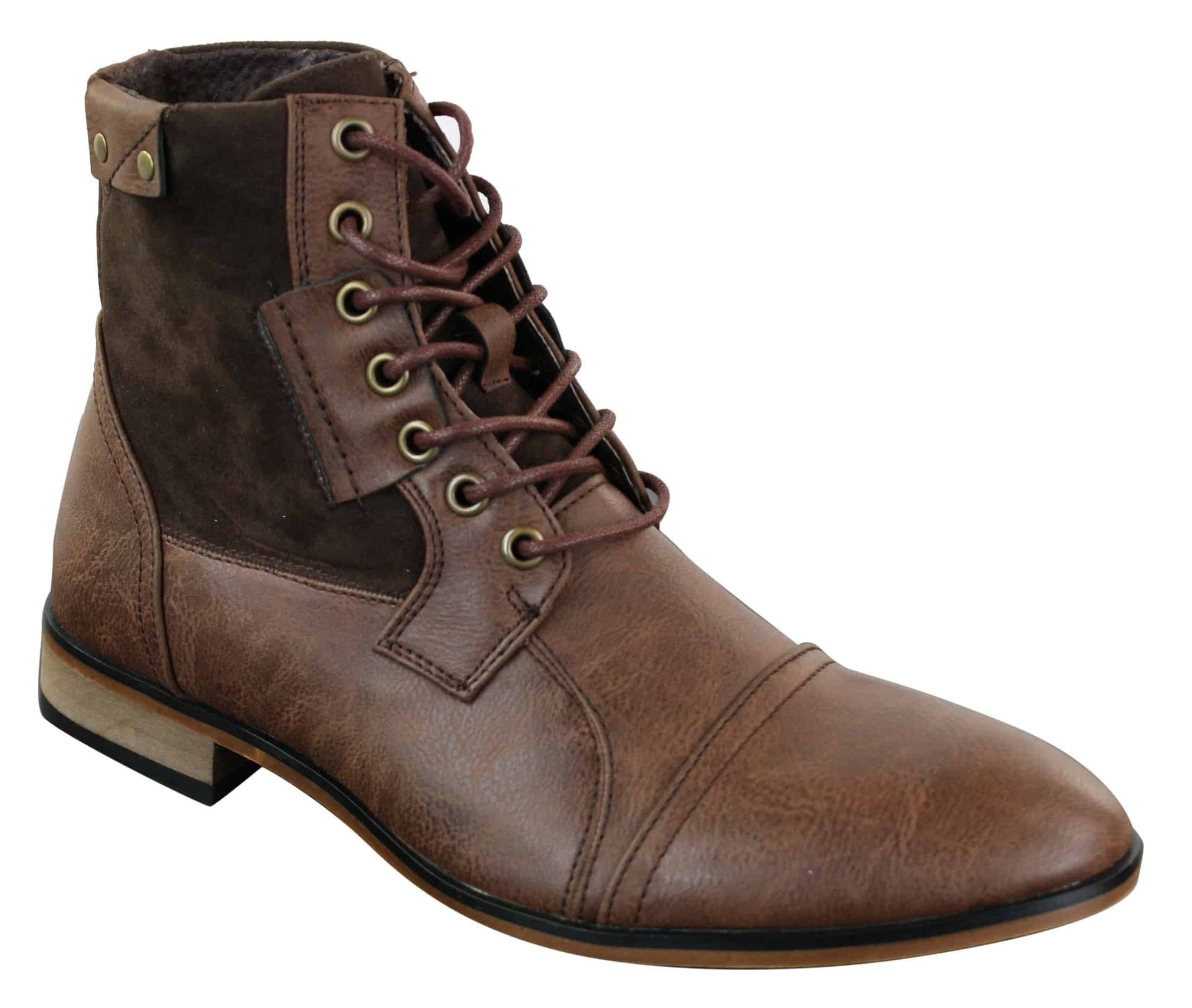 Galax GLX3516 vīriešu retro vintage pilsētas potīšu zābaki, plāni ādas zamšādas zābaki, šņorētas, eleganti, ikdienas