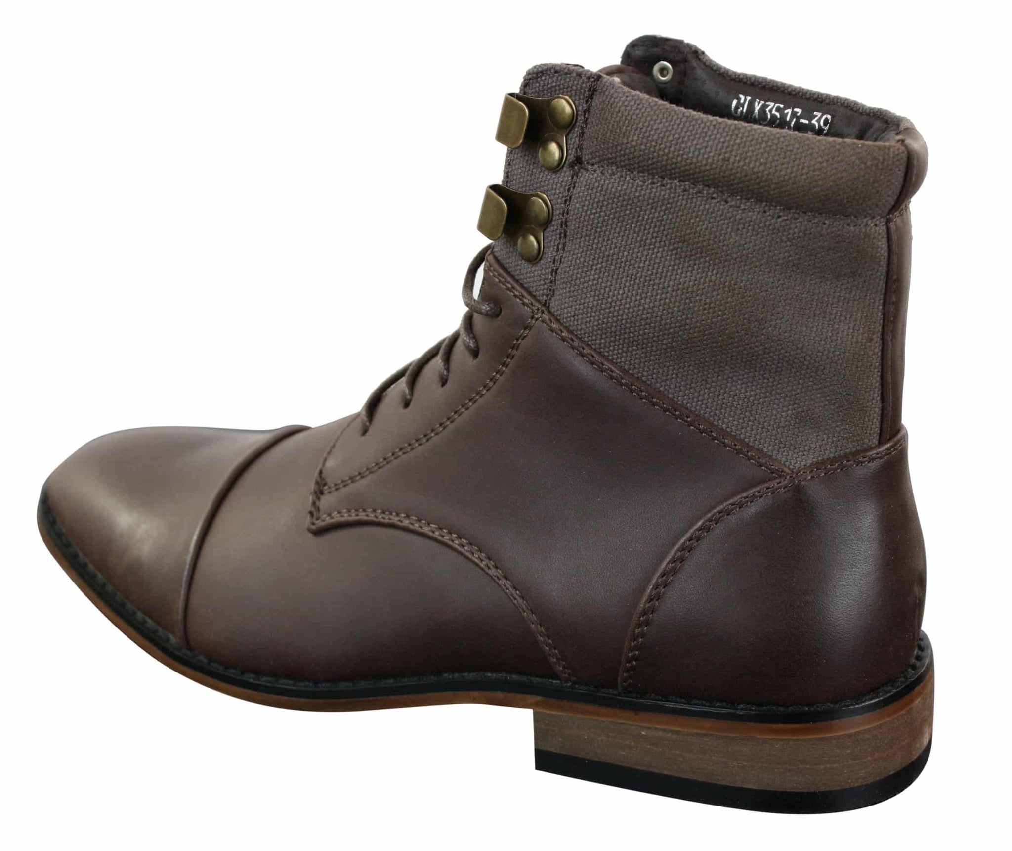 Galax GLX3517 vīriešu pieguļoši vintage retro stila Sherlock stila apavi ar auklām, eleganti, ikdienas, puszābaki ar ādu