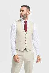 Hampton - vīriešu bēša veste