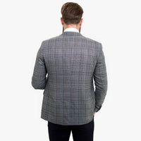 Happy Gentleman ELEGANTE vilnas trīsdaļīgs uzvalks ar kontrastējošu brūnu vesti
