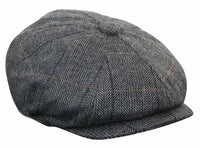 Vīriešu tvīda rūtainā Peaky Blinders cepure