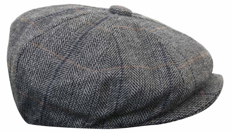 Vīriešu tvīda rūtainā Peaky Blinders cepure