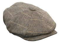 Vīriešu tvīda rūtainā Peaky Blinders cepure