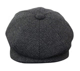 HT6316 - vīriešu tvīda cepure ar "siļķu kaula" rakstu un "Peaky Blinders" rakstu
