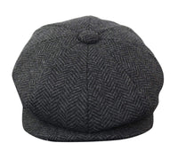 HT6316 - vīriešu tvīda cepure ar "siļķu kaula" rakstu un "Peaky Blinders" rakstu
