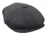 HT6316 - vīriešu tvīda cepure ar "siļķu kaula" rakstu un "Peaky Blinders" rakstu